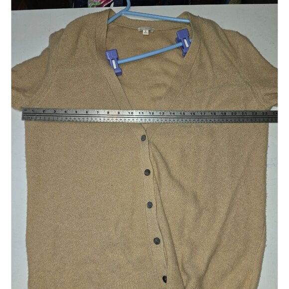 Gap XL Beige Professor Cardigan With Black Elbow Patches Academia - Picture 5 of 6